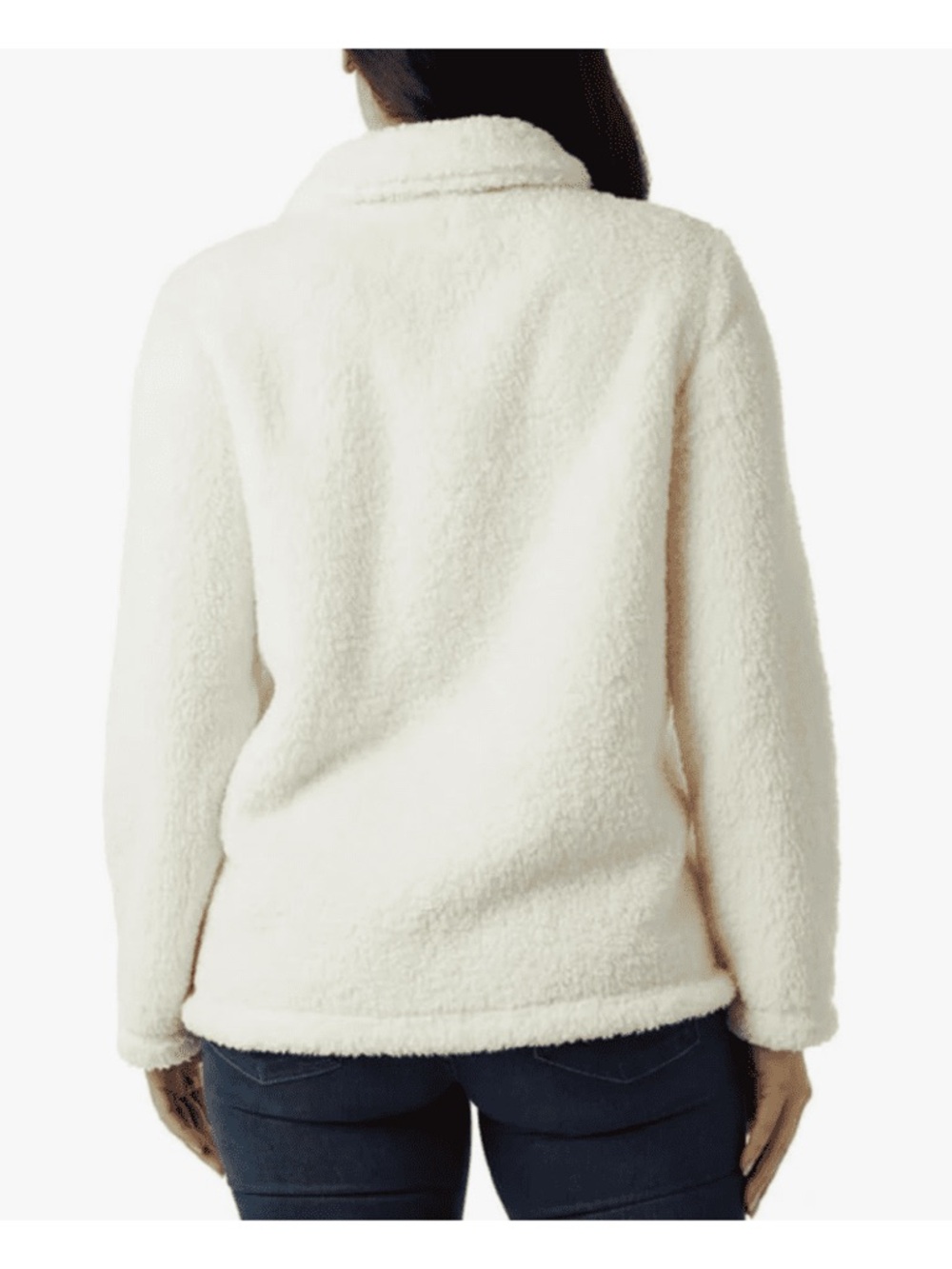 32 Degrees Heat Women's Cozy Faux Fur Button Front Jacket / Fleece - Picture 4 of 4